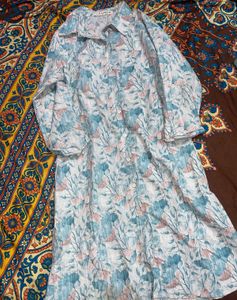 Floral Print Shirt Dress