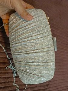 Elegant Silver Clutch