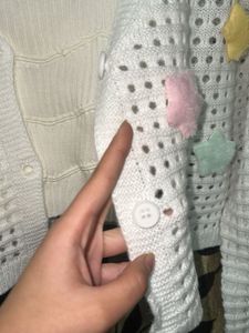 Cute Star Crochet Cardigan