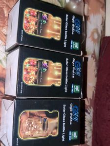Solar Glass Bottle Light Combo Of 4