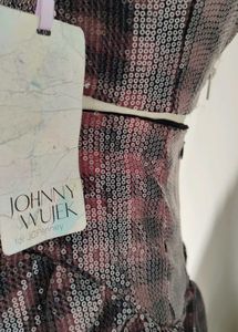 Sequin Plaid Two-Piece Set