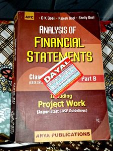 D K Goel PartB Analysis Of Financial Statements  Of Class 12th