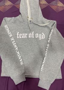 Grey Hooded Top