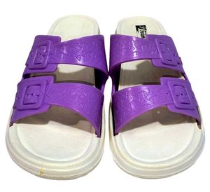 Women’s Stylish Double-Strap Buckle Slide-Sandal