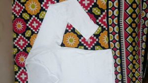 Aesthetic White Crop Top With Full Sleeves .