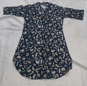 Patterned Casual T-Shirt Dress