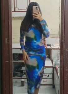 Zudio Mesh Bodycon Dress