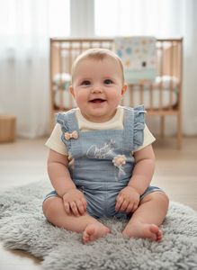 Mayoral Baby Blue Romper Outfit
