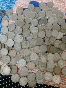 (195 Pcs) 5 rupees copper niklel Old rare Coins