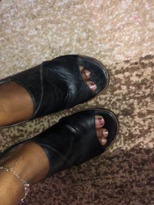 Carvela Comfort Heel Size -36 Black (Leather)
