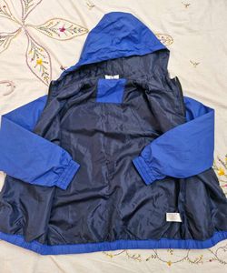 Blue Hooded Bomber Jacket &amp; Windcheater