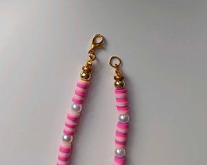 Pink &amp; Pearl Bracelet
