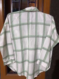 Green Plaid Top With shirt