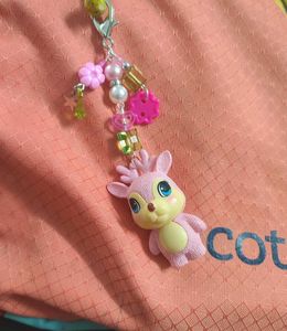 Kawaii Pink Deer Charm 🦌🌸🌿