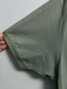 Sage Green Solid Polo T-Shirt ( First Copy )