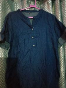 👗Denim Shirt Kurta👗