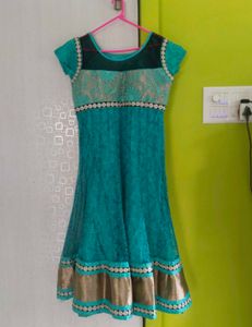 Teal Anarkali Dress