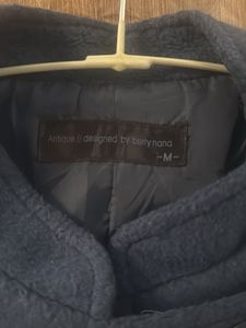 Elegant Navy Blue Overcoat