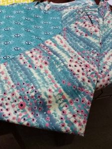 Selling Patterned Top Kurti Fabric, Bottom