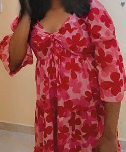 Pink Floral Instagram Dress
