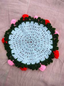 Cute Crochet bouquet coaster ✨🤌