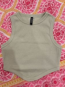 H&M Ribbed Crop Tank Top