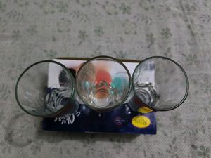 A Set Of 3 Glass