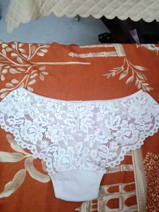 off White Lace Panties