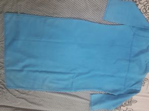Denim Embroidery Kurta