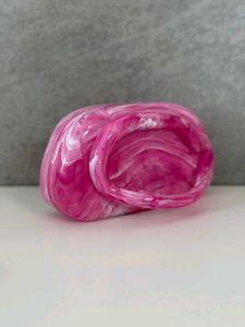 Pink Swirl Clutch  Mini