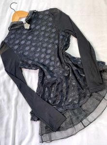 Pinterest Inspired Korean Black Top B