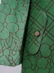 Green Floral Coat