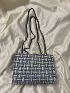 Blue crossbody bag