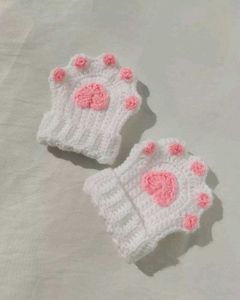 Crochet Cat Paw Gloves