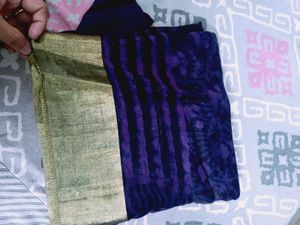 pure handloom chanderi batik print kaddi border
