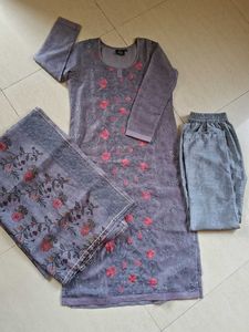 Beautiful Full Embroidery Kurta Set For Women