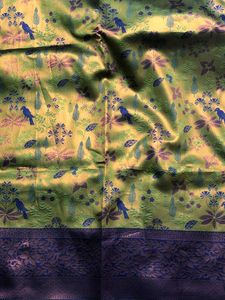 Green &amp; Blue Silk Saree