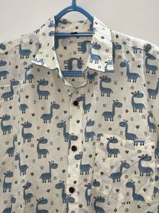 Funky Giraffe Print Shirt