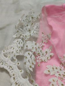 Beautiful Baby Pink Colour Frock