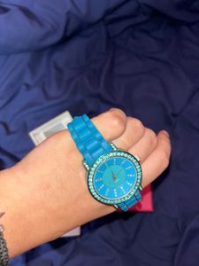 Aqua Blue QUARTZ wristwatch