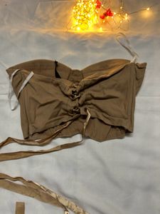 Tan Corset Top