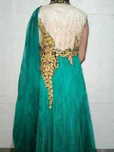 Elegant Ethnic Gown with Dupatta