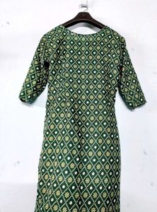 Green Printed Kurti