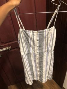 Striped Casual Mini Dress