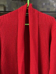 RED LONG SWEATER