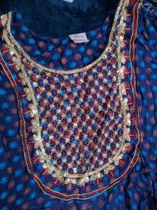 neavy Blue suit with dupatta