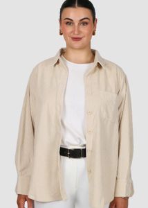 Pintresty Beige Formal UNIQLO Shirt