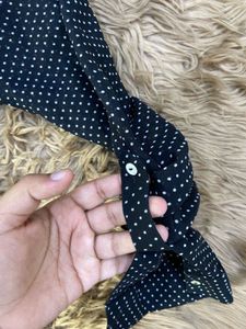 Polka Dot Sheer Blouse