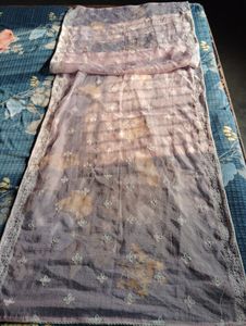 Baby Pink Colour Lucknawi Thread Work Dupatta