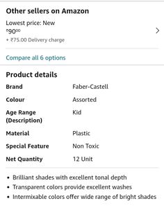 12 Watercolor Tube Paint Colours Set Faber Castell